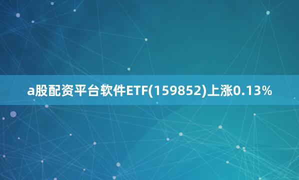 a股配资平台软件ETF(159852)上涨0.13%